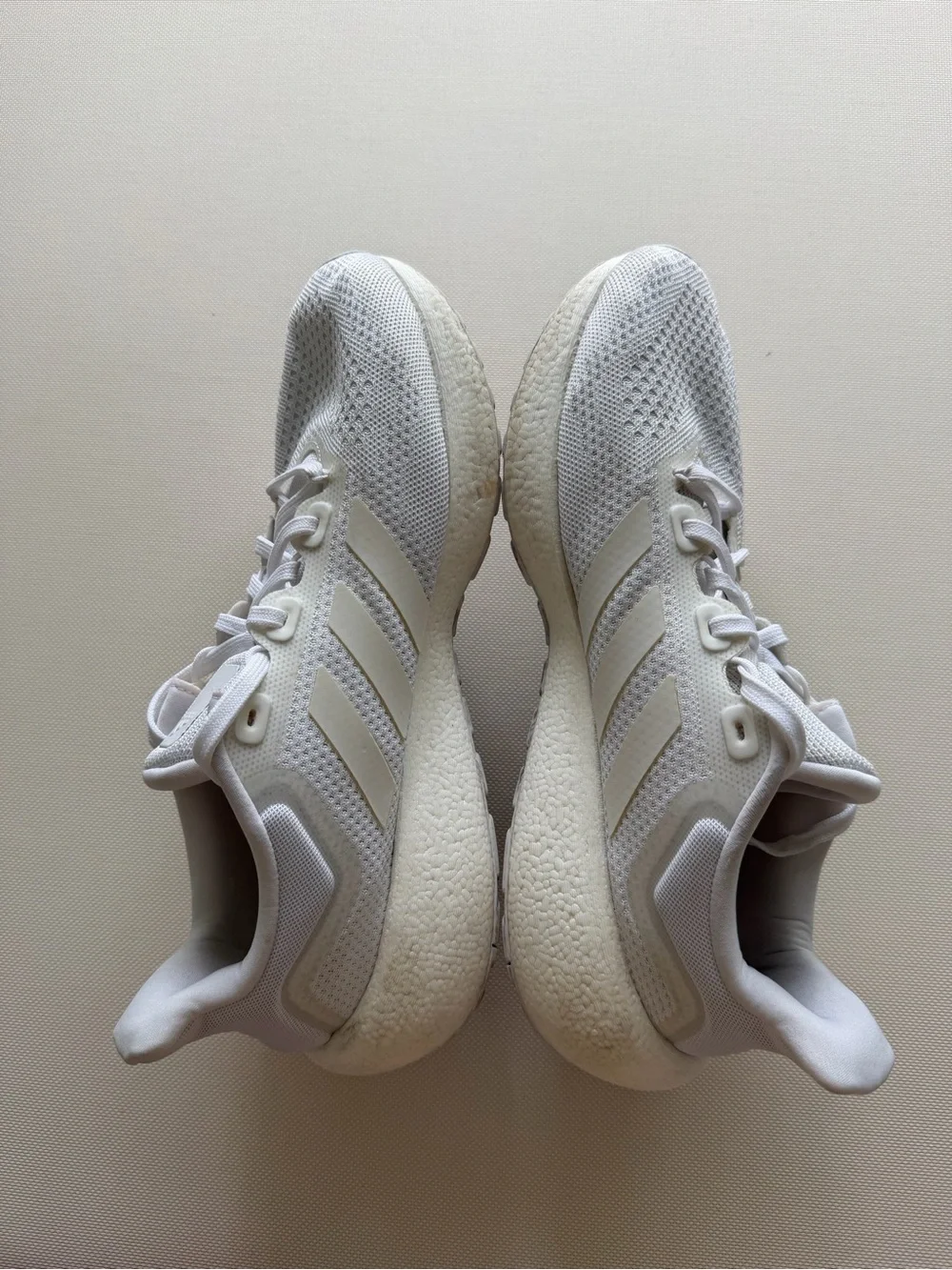 adidas White Men's Mesh Running Sneakers